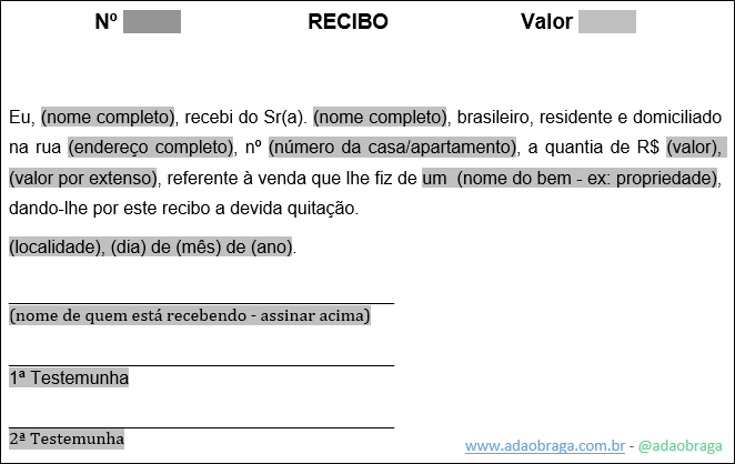 Exemplo De Comprovante De Entrega De Mercadoria Novo Exemplo 8305